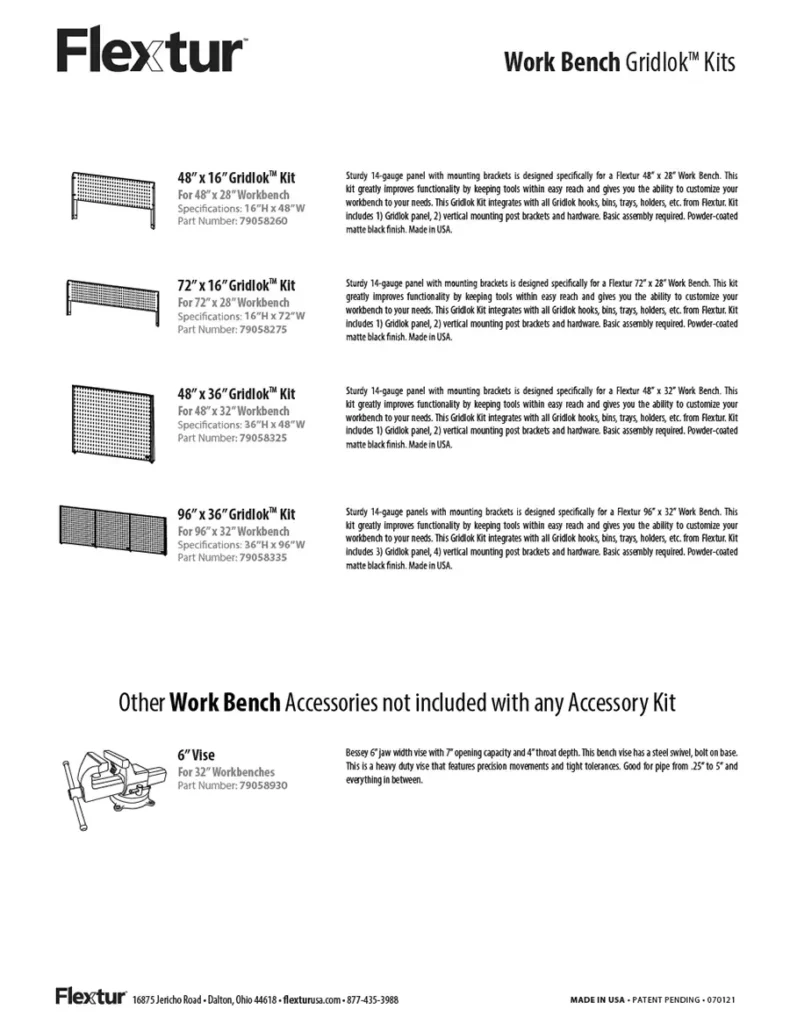 Flextur Workbench Gridlok Kits